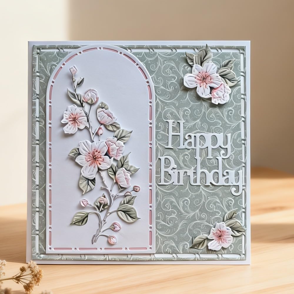 Metal Cutting Die for Scrapbooking, 3D Backgrounds Frame Cutting Dies DIY Album Card Making Decor Paper Metal Die Cuts Wedding Party Decorations