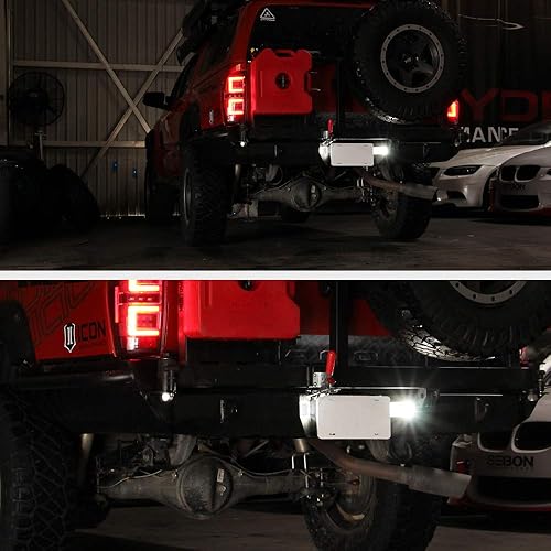 Miniatura 9 de VIPMOTOZ Luz LED completa para placa de matrícula para Toyota Tacoma 2016-2023 y camioneta Tundra 2014-2021, 6000K blanco diamante, 2 piezas de