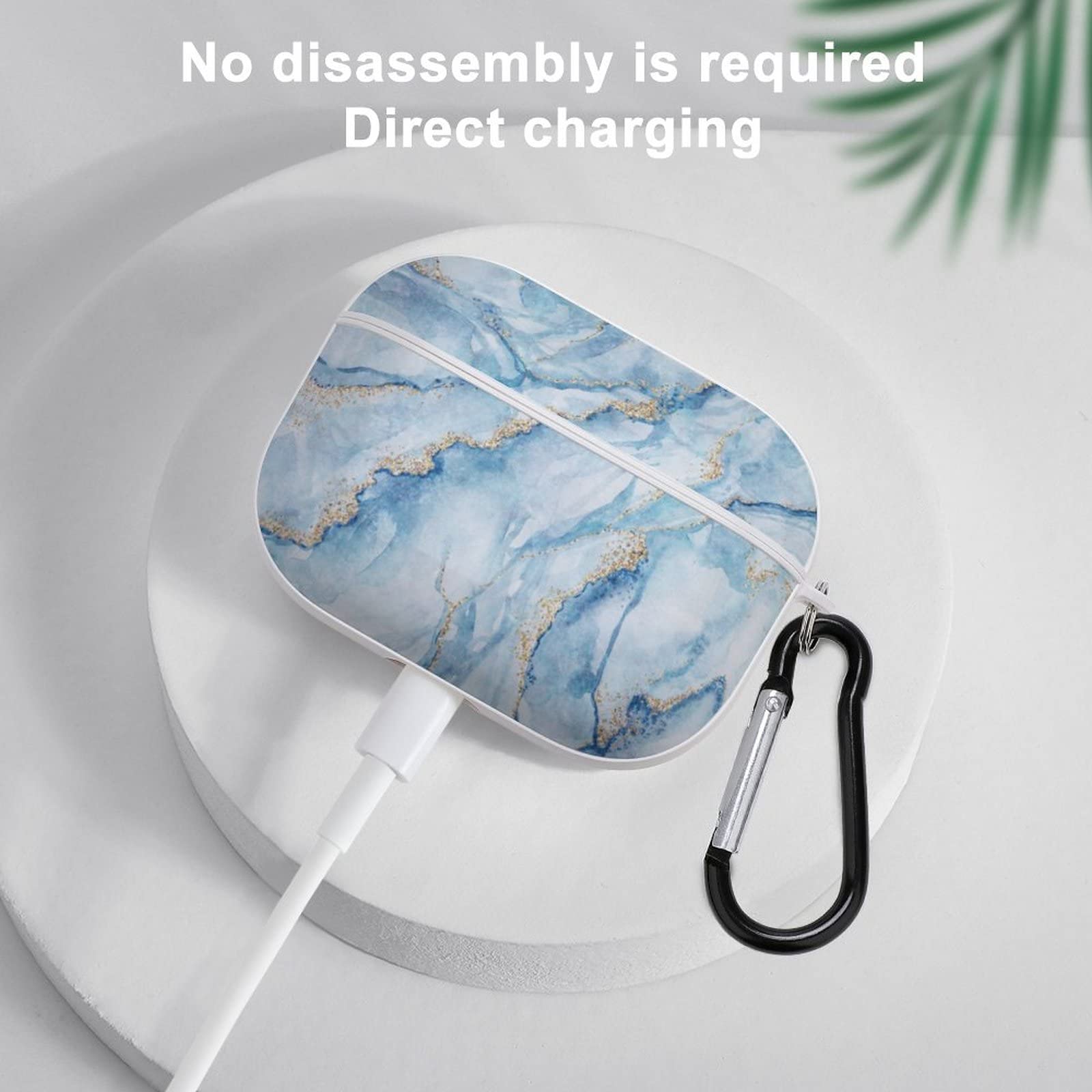 青いマーブル模様 イヤホンケース LinkBuds Fit 特長 : 自分好みにカスタマイズ・高いデザイン性