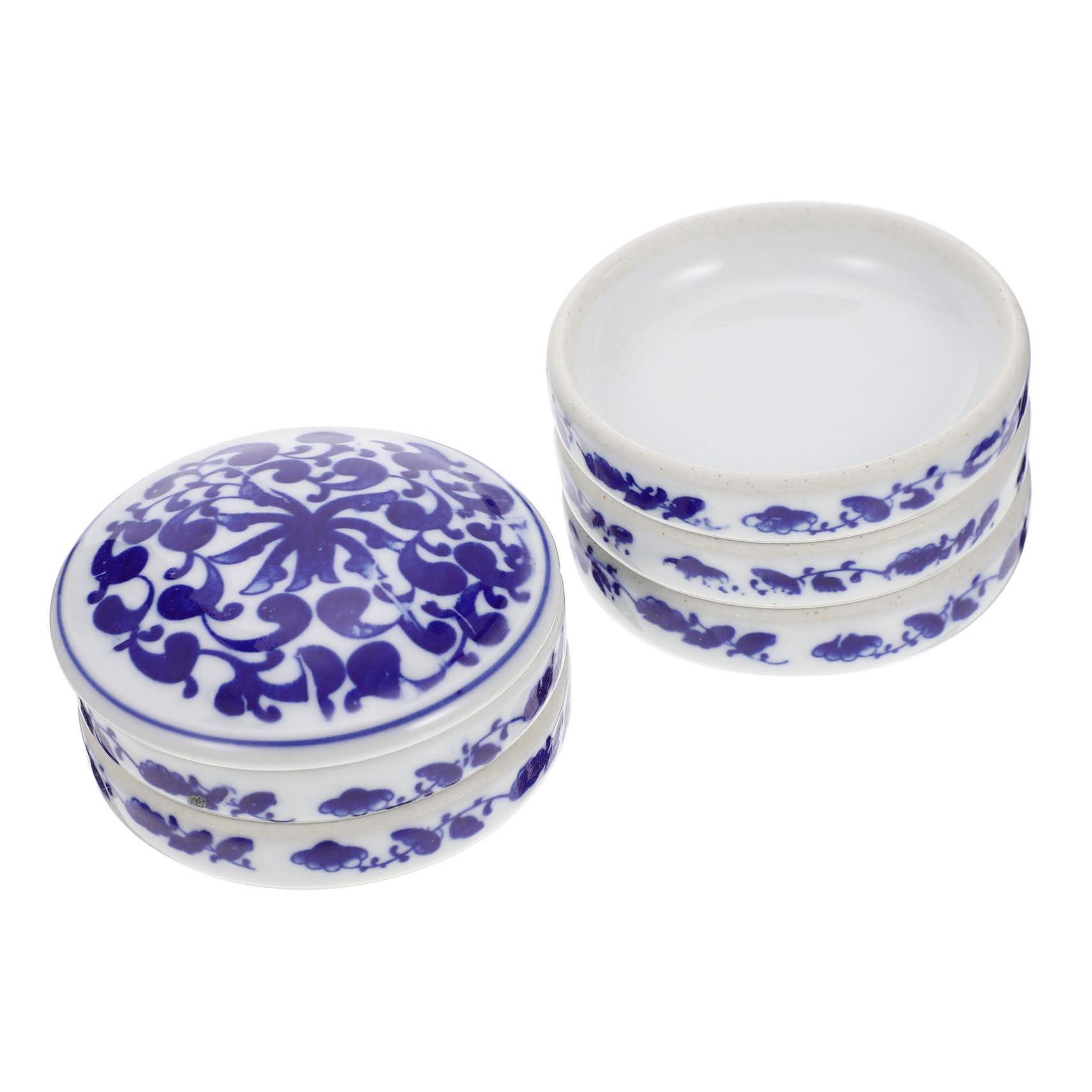 Housoutil Charming Porcelain Ink Palette Big Painting Plate for Watercolor Pigment Mixing Oil Painting Colors Compact Design