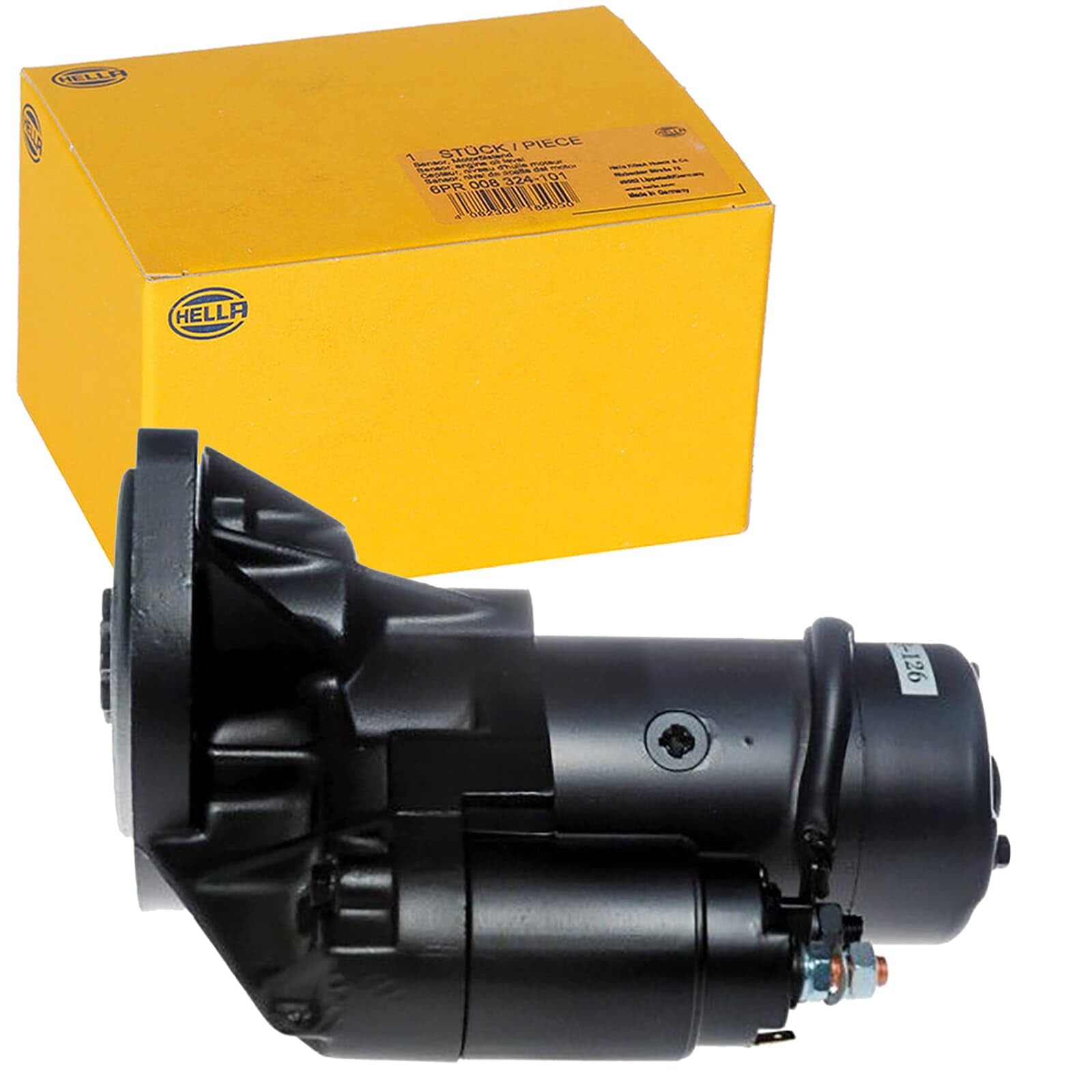 Motor de arranque HELLA 8EA 011 611-101 de 12V y 2.2kW de potencia para sistemas de encendido 6