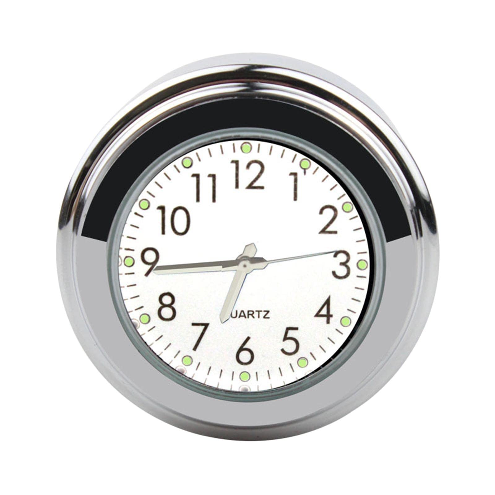 SAZ DEKOR Motorcycle Handlebar Mount Clock for Helicopter Cruiser Wear-Resistant White-image-36