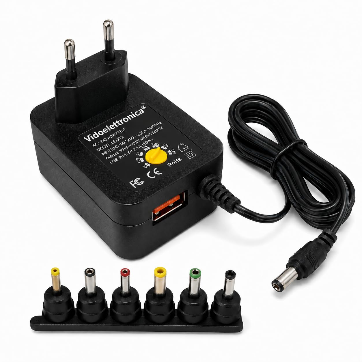 Zasilacz Uniwersalny 3V 4.5V 5V 6V 7.5V 9V 12V 1000MA 12w Max 8 ADAPTERY