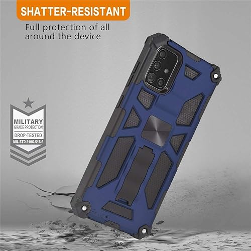 Miniatura 5 de Asuwish Compatible con Samsung Galaxy A51 5G  A 51 5G UW Verizon Funda protectora de pantalla de vidrio templado y accesorios soporte soporte de