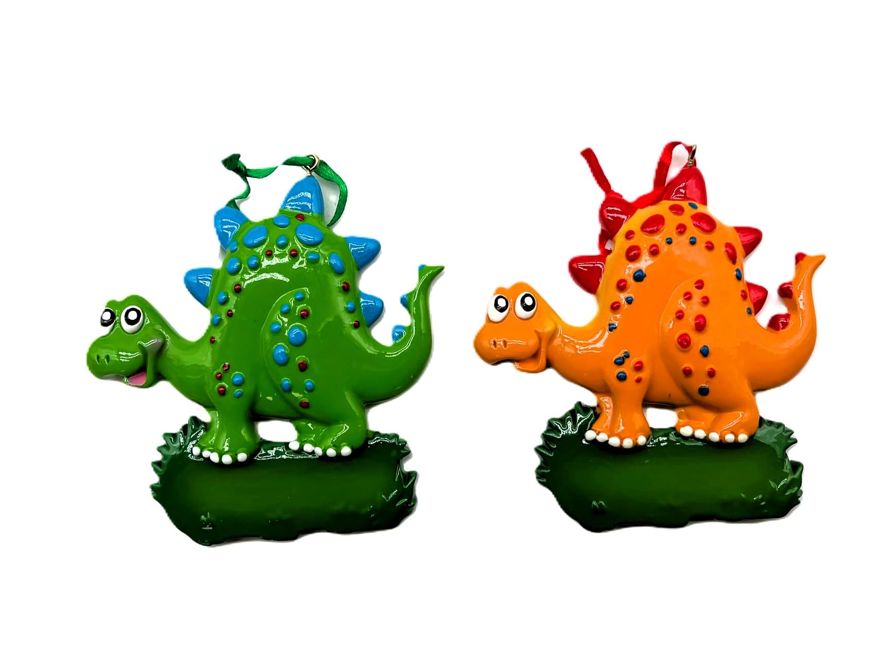 Dinosaur Kids Ornaments Kurt Adler lot de 2 décorations suspendues pour sapin de Noël
