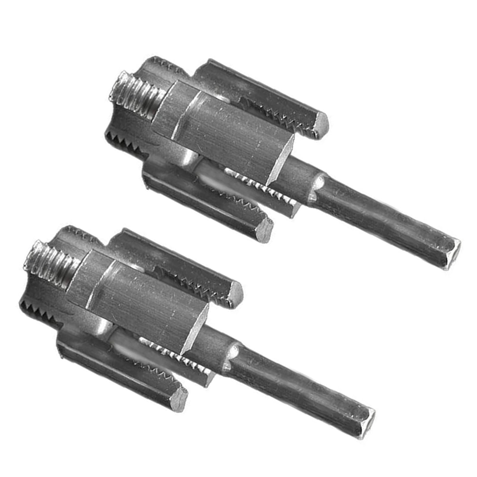 Bbajszx Six Points 2Pieces Water Pipe Thread Maker Tool Ergonomic Grip Design Internal & External Threading Cutter For 1/2" 3/4" Plumbing Pipe Threading Tool