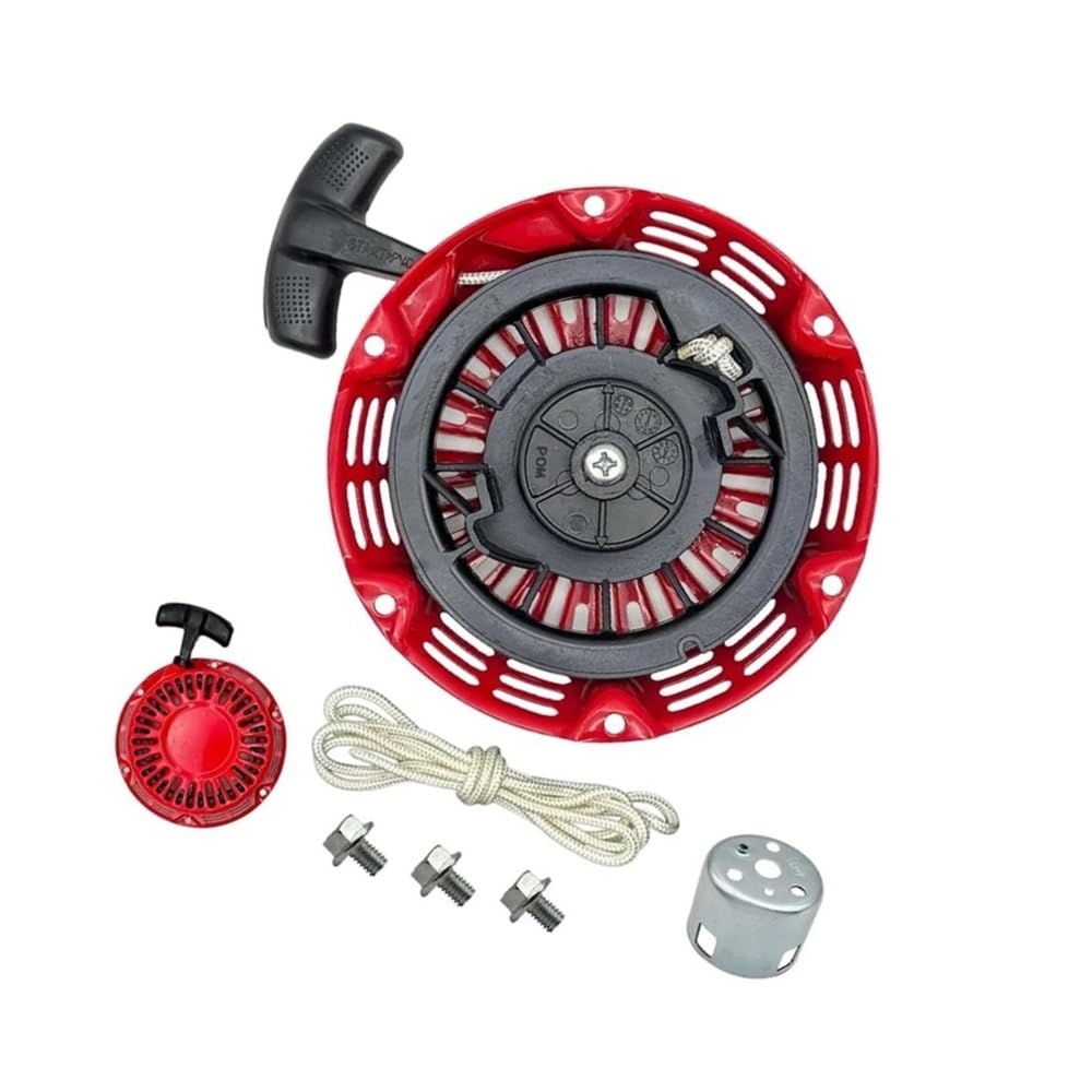 Conjunto de Arranque por Cuerda GX160 GX120 GX200 Arrancador de Retroceso Cuerda de tracción con polea Compatible con A02G