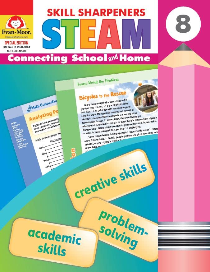 Skill Sharpeners: Steam, Grade 8 Workbook