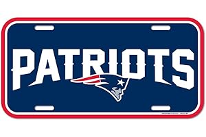 WinCraft NFL Standard Unisex-Adult Patriots Plates