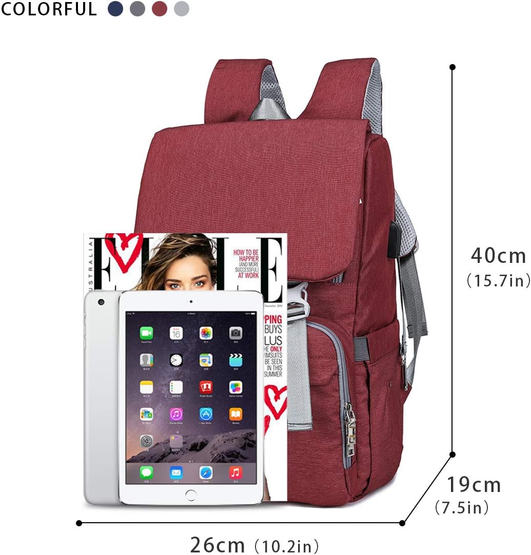 SONARIN Waterproof Multifunction Baby Nappy Changing Backpack with changing mat