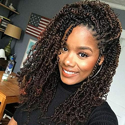 VRUnique (8 Inch 4 Count) -400g-T27#) Ombre Twist Spring Crochet Braids Hair Kanekalon Spring Twist Crochet Braids Bomb Twist Crochet Hair Synthetic Hair Extensions