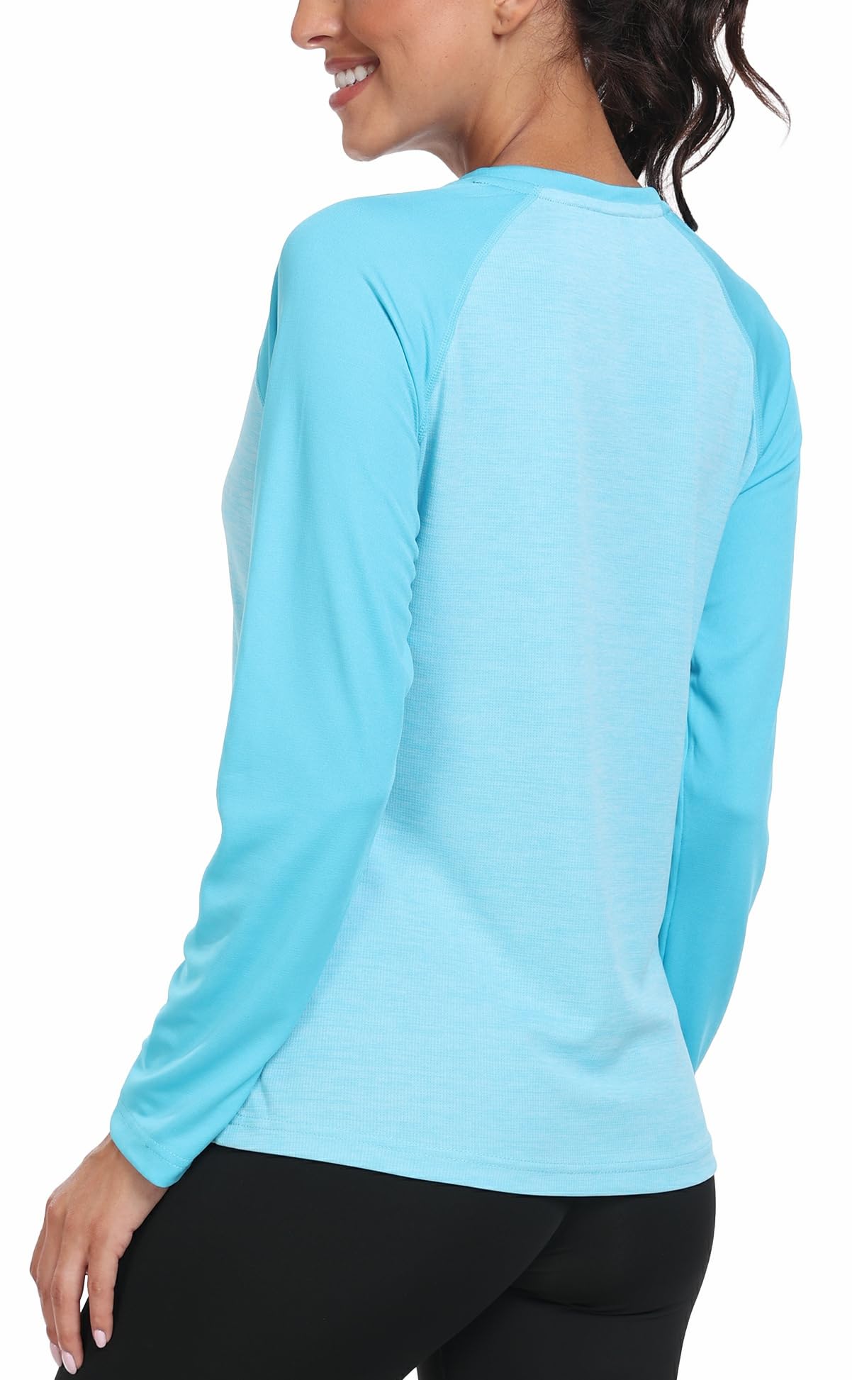 Camiseta de Manga Larga para Mujer, Protección Solar UPF 50+ UV Camisa, Top de Gimnasia, Long-Sleeve Shirt, Secado rápido