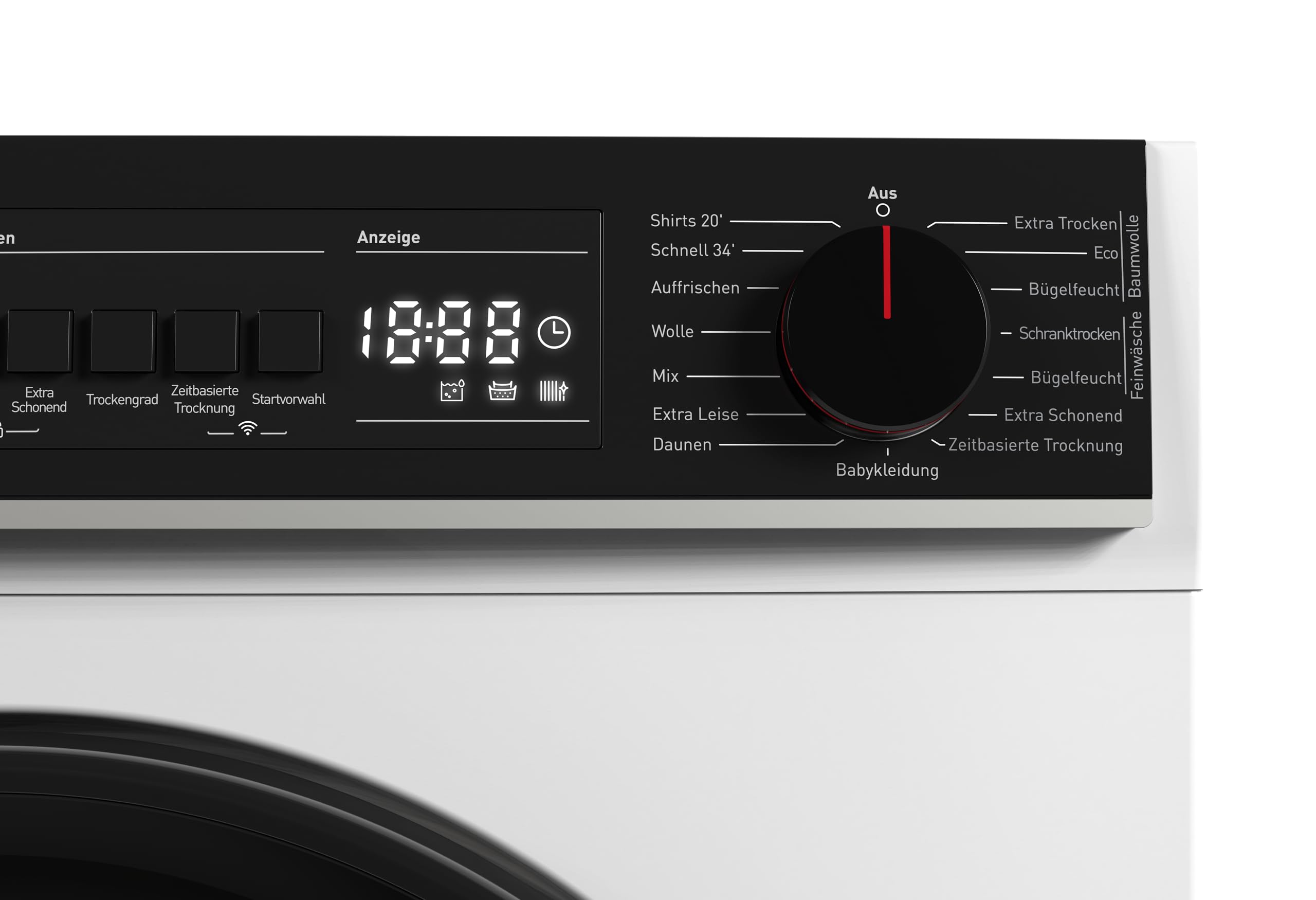 Sharp KD-PRO8S7GWC-DE Wäschetrockner, 8kg, C, WiFi, 15 Trockenprogramme inkl. 20-Minuten-Schnelltrockenprogramm, Weiß
