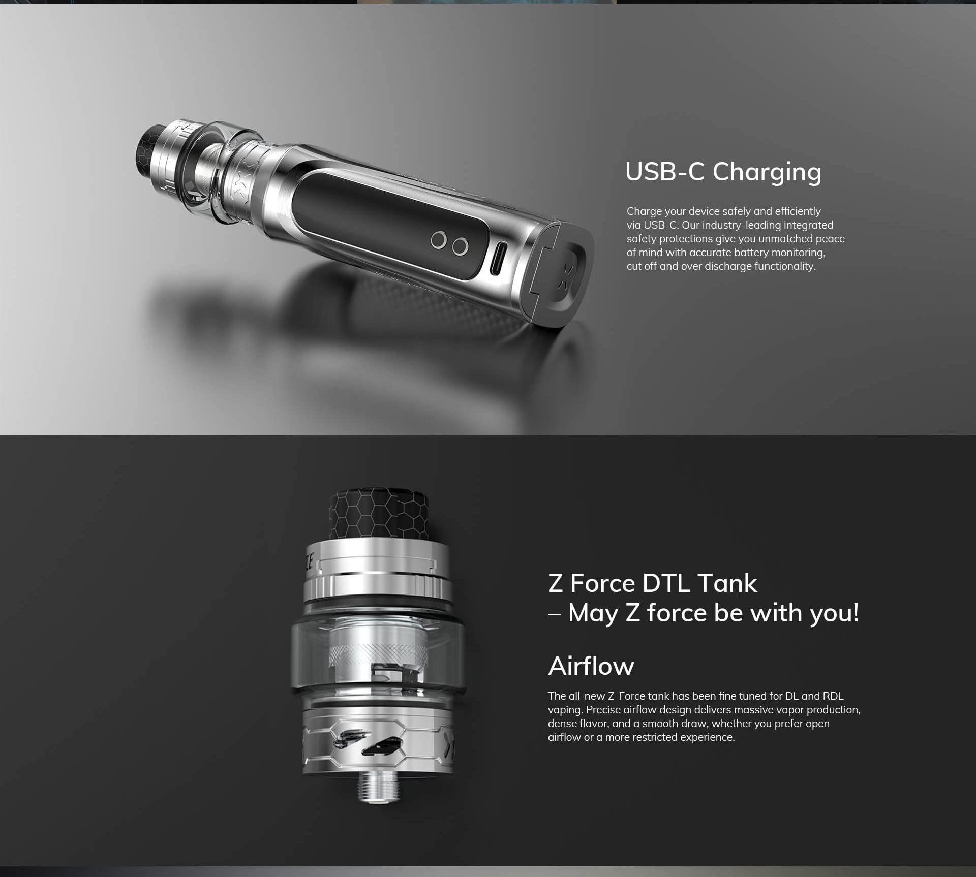 Innokin Kroma 217 Z Force Kit Cigarrillo electrónico 100W Caja MOD Vape 5ml  Tanque Atomizador Ajuste ZF Z Force Coil Vaporizador (Stealth Black) :  Amazon.es: Electrónica
