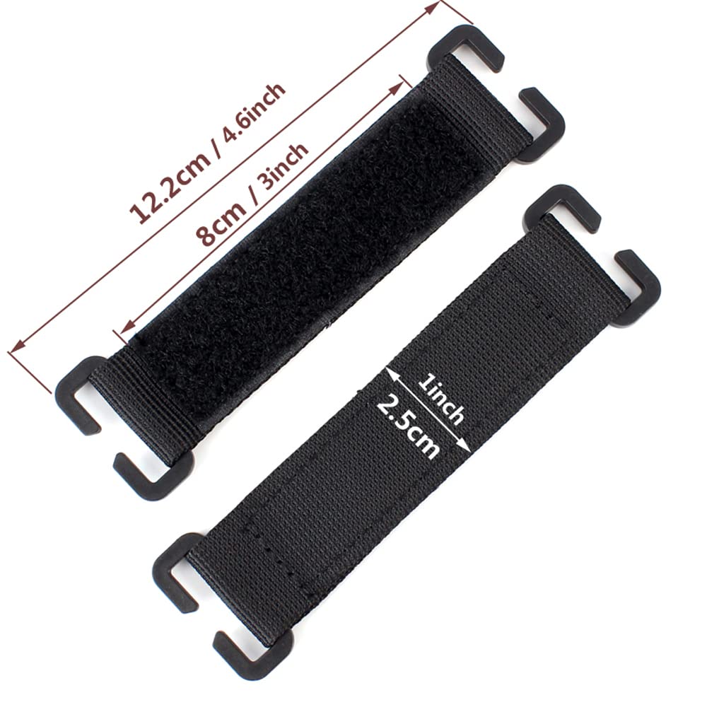 ROCOTACTICAL Hook and Loop Tactical Patches Board Molle Attachment, Patches Display Board Tactical Molle Hook and Loop Molle Panel for Badges and Insignia Patches- 1x4.6inches, 2pack