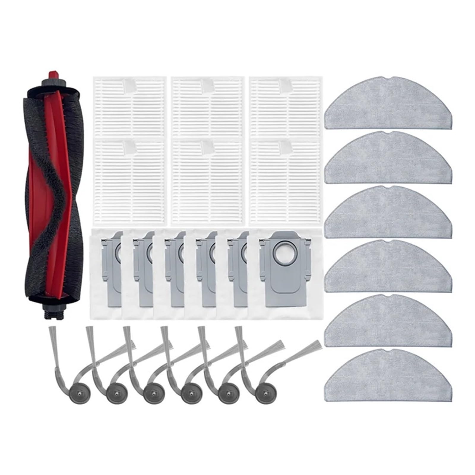 Generisch Bürstenfilter-Moppbeutel-Set, kompatibel mit Roborock Q7