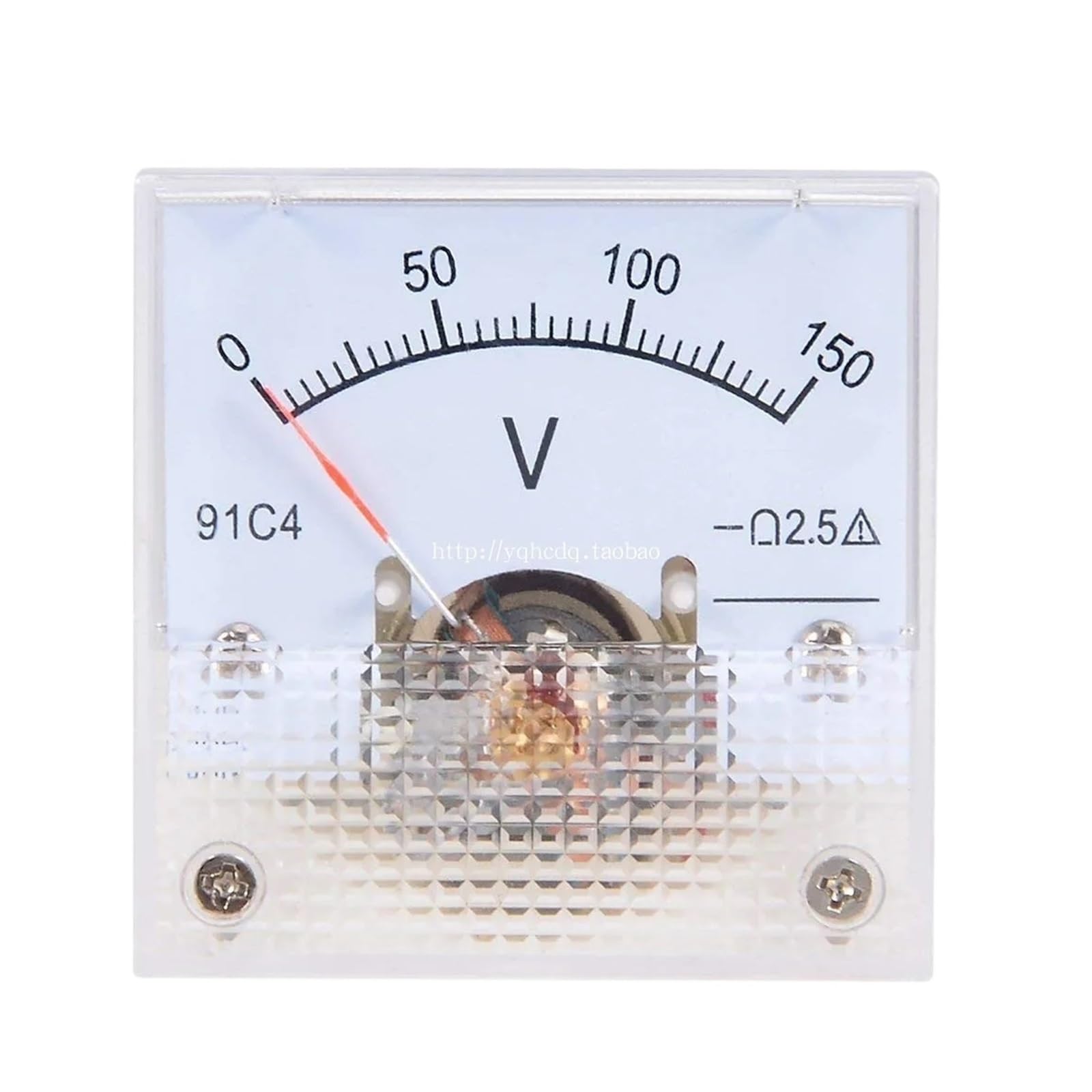 DC Ampere Meter 91C4 Ammeter 1/2/3/5/10/20/30/50/100/200 A V Voltmeter Analog Panel Meter Mechanical Pointer 91C4 Ammeter(10A)