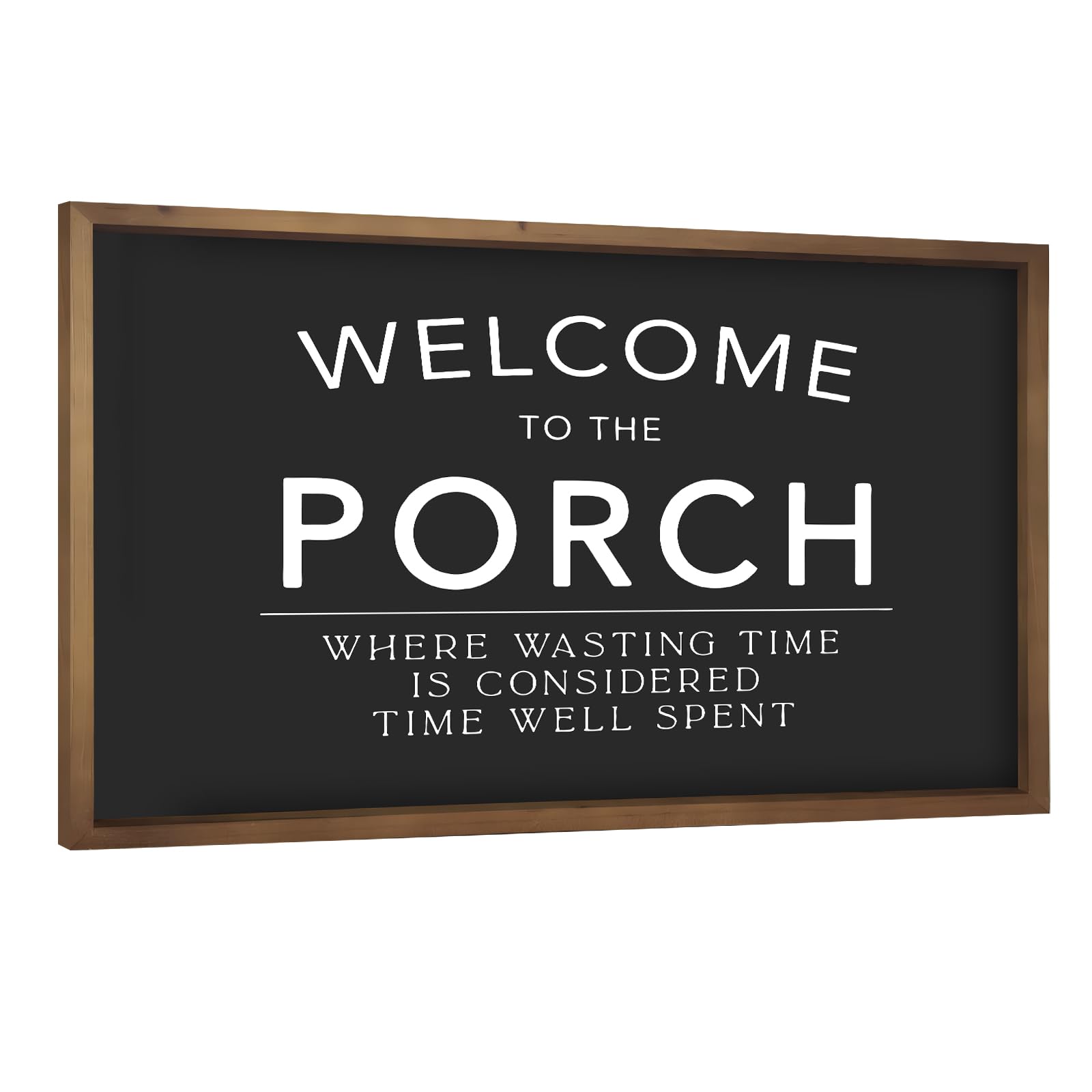 Welcome To Our Porch Sign, Wooden Front Porch Wall Decor, Outdoor Rustic Farmhouse Home Decor