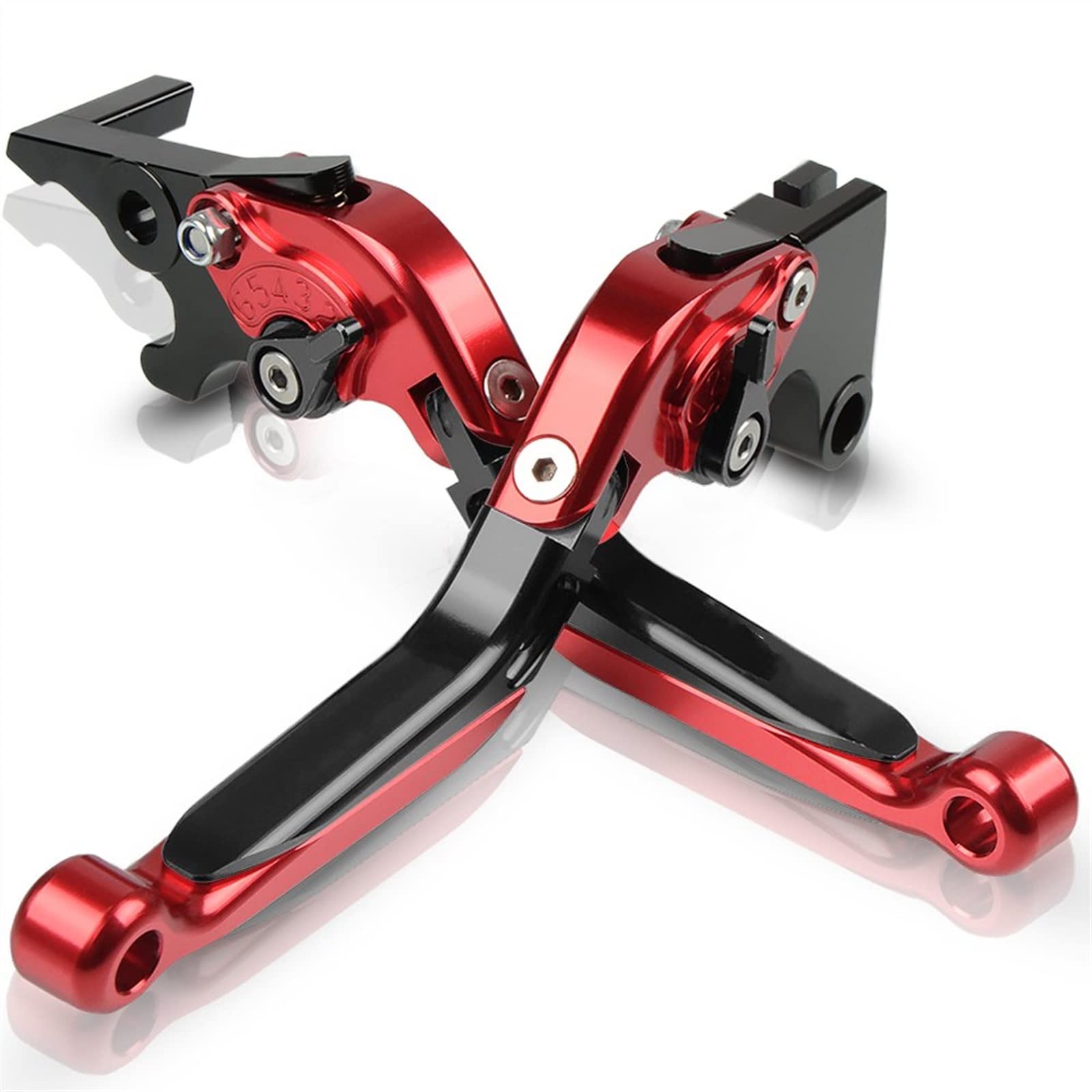 Moto Leviers d'embrayage De Frein pour Aprilia pour Shiver 750 GT 2007 2008 2009 2010 2011 2012 2013 2014 2015 2016 Moto Leviers d'embrayage De Frein Réglable Pliant Extensible (Couleur : 5)