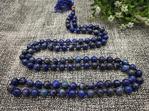 Amazing Gemstone Japa Mala 108 Prayer Beads Necklace and Wrist Mala Bracelet for Meditation 5