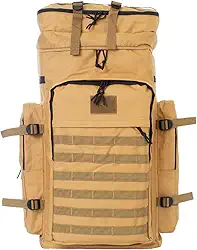 Mochila Mochilão Grande De Viagem Tático Impermeável Camping Acampamento Trilha 75L