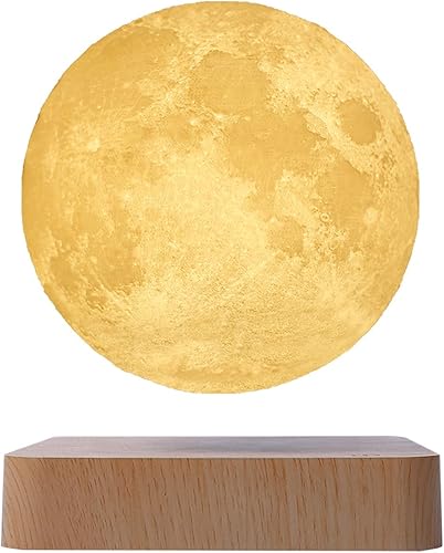 Miniatura 4 de PeacePlanet Maceta flotante, florero, regalo, levita y gira en el aire, luz nocturna, control táctil, regalo para novia, mamá, cumpleaños,