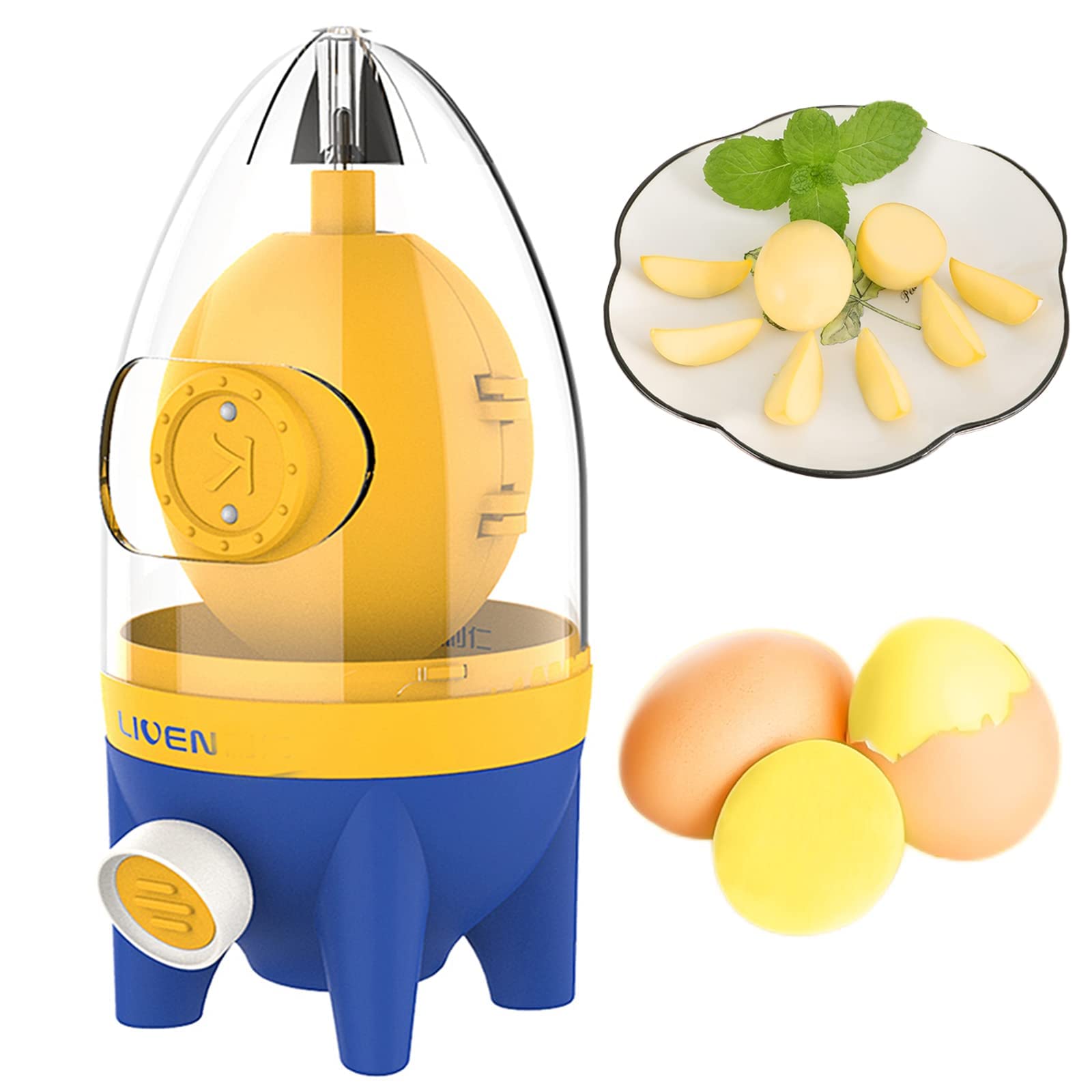 Buy Egg Beaters, Hand Whisks Egg White and Yolk Rotary Mixers with Egg