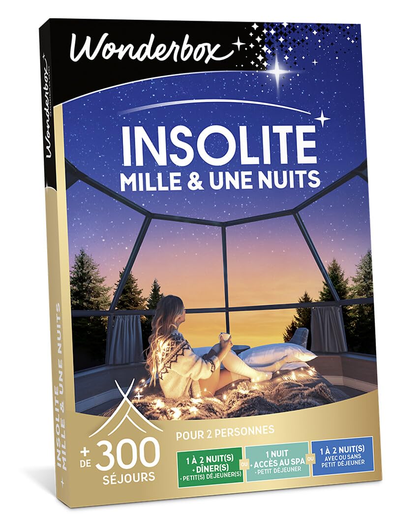 Wonderbox - Insolite - Mille Et Une Nuits - Coffret Cadeau - Idée Cadeau Séjours