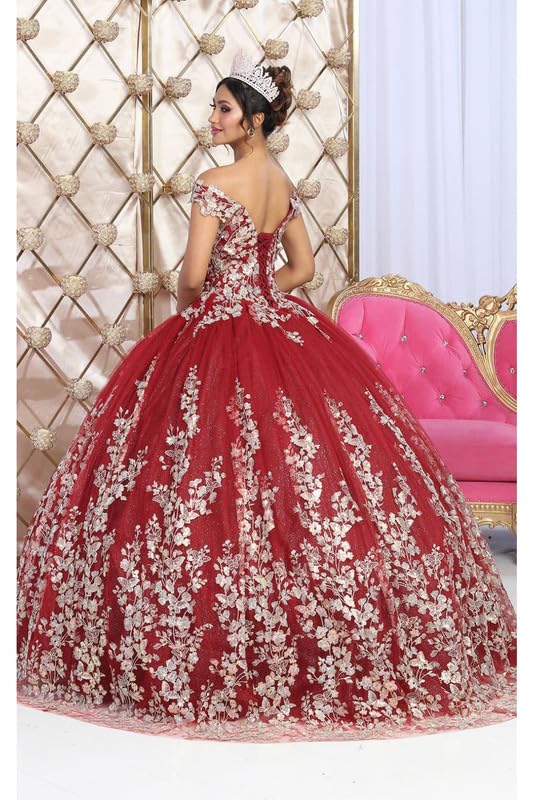 Dresses for Women - Quinceanera Dress Off The Shoulder Sweetheart Embroidered Long Plus Size Dress Sweet 16 Ball Gown3