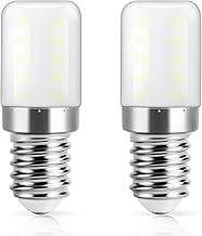 DiCUNO E14 LED SES LED Fridge Bulb, 3W (30W Halogen), Cool White 6000K, 300LM, Non-dimmable E14 Small Edison Screw Lamps for Home Lighting/Refrigerator/Cooker Hood/Night Light, Pack of 2