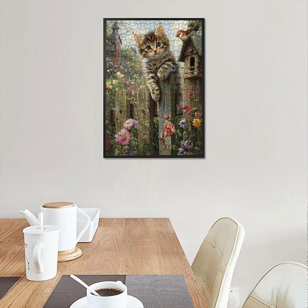 Puzzle 3000 Pezzi, Gatto Uccello 3D Puzzle per Adulti Impegnativo, Educa Puzzles Artistico, Divertente E Stimolante Puzzles Decorativo per La Famiglia, Regalo e Decorazione Pareti DX0YL6-654