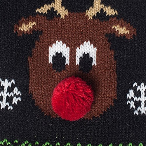 Hapee Dog Xmas Sweaters, Dog Christmas Sweater For Cat, Red-Nosed Elk Puppy Clothes #TOP3