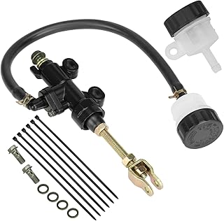 YOXUFA Rear Brake Master Cylinder Reservoir for ATC 250R TaoTao ATA150 Arctic Cat Suzuki Hawk 70cc 90cc 110cc 125cc 150cc 200cc Chinese ATV Quad Pit Dirt Bike Coleman Yerf Dog Go Kart Cart Buggy Parts
