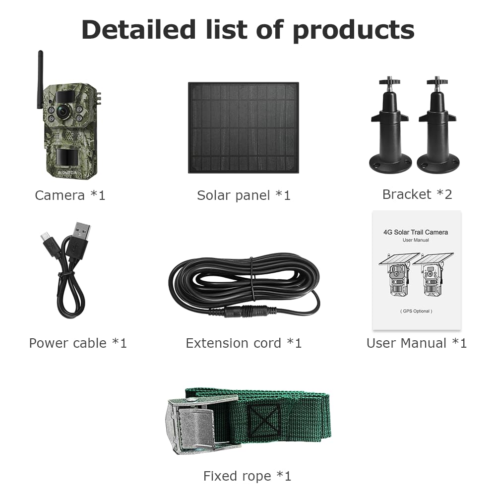 Cámara Fototrampeo 4G con GPS – Compatible con SIM, Solar con Batería, SD 32GB Incluida, Visión Nocturna HD, IP66, Ideal para Exterior y Campo, Compatible con App UBox Pro y UCon (Verde)