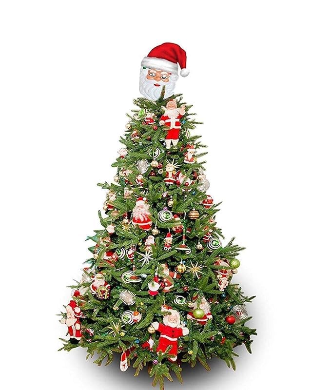 Sapins de Noël en plastique multicolores avec 76 accessoires assortis - 2