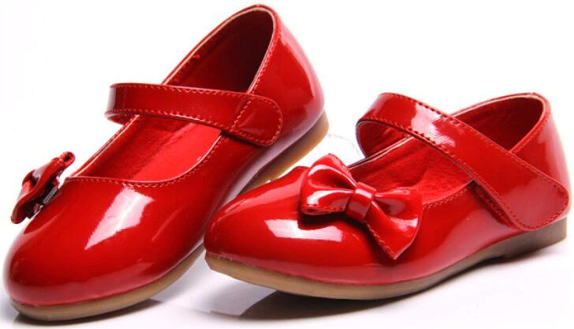 PPXID Mädchen Mary Jane Halbschuhe Bequem Lackleder Ballerinas