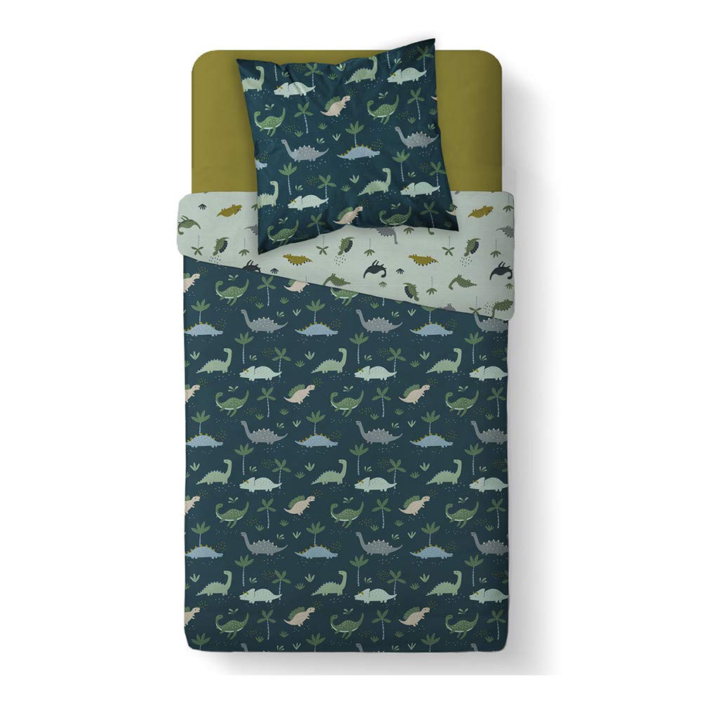 Juego de cama azul funda nordica 140x200 para cama individual infantil