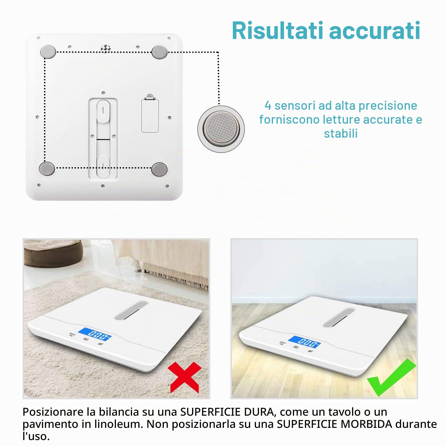 Digital Pet scale, Capacit di 100 kilogram,precisione 10 g di peso, vassoio per cani e gatti misura 60cm