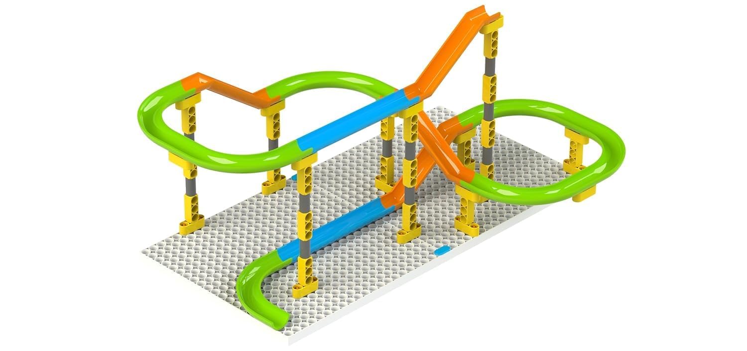 Kiti Kits Marble Run Design & Build Your Own Track 118 pcs Age 5 to 14 Years Players 1 and More