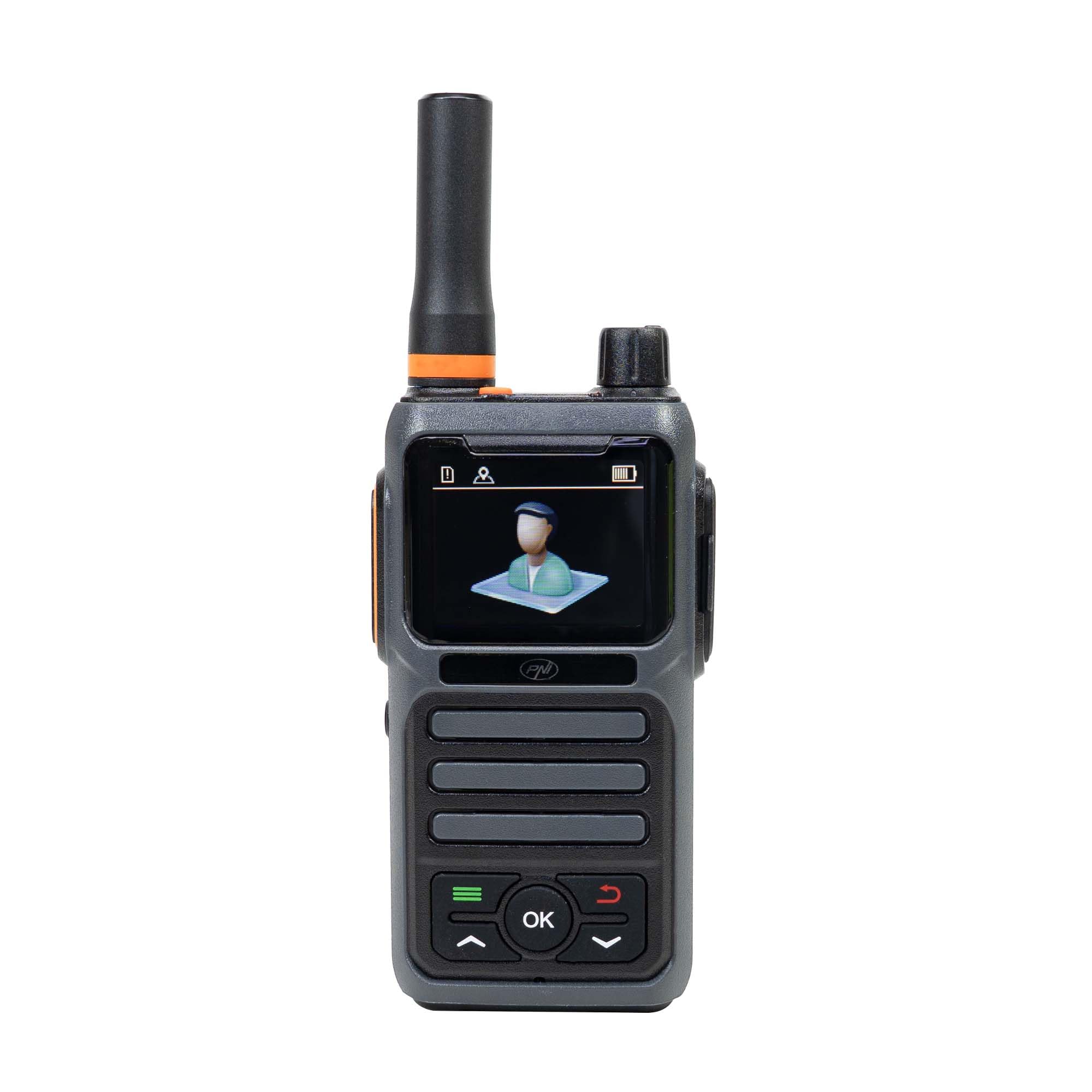 PNI PoC 1300 GSM 4G LTE stazione radio portatile, Linux OS, schermo a colori, 4400 mAh Li-Ion