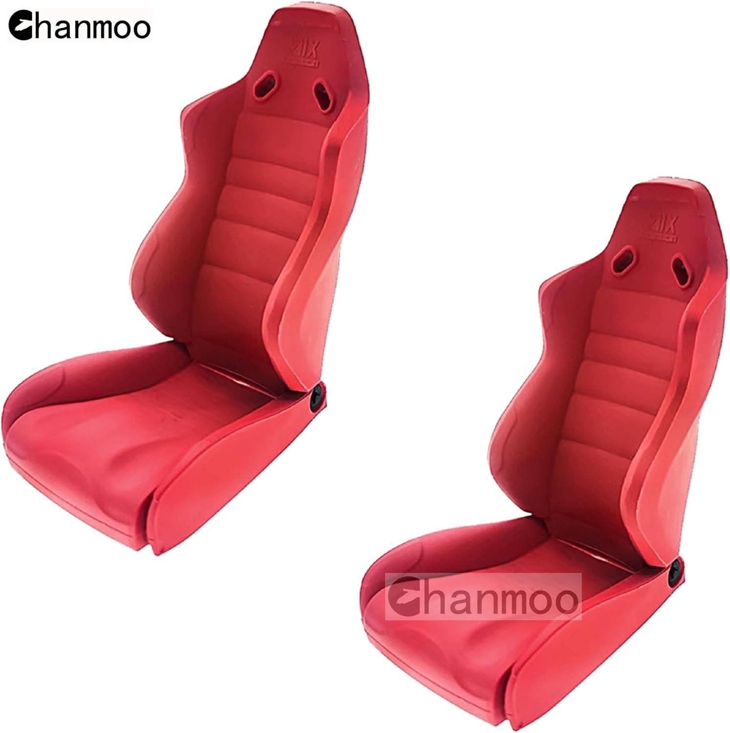 1/10 RC Crawler Car Toy Seats Simulation Plastic Chair Accessories For 1:10 Scale RC Rock Crawler Buggy Truck Car Traxxas TRX4 Axial SCX10 II 90046 RC4WD D90 TF2 Tamiya Gen8 2Pcs (Red B)