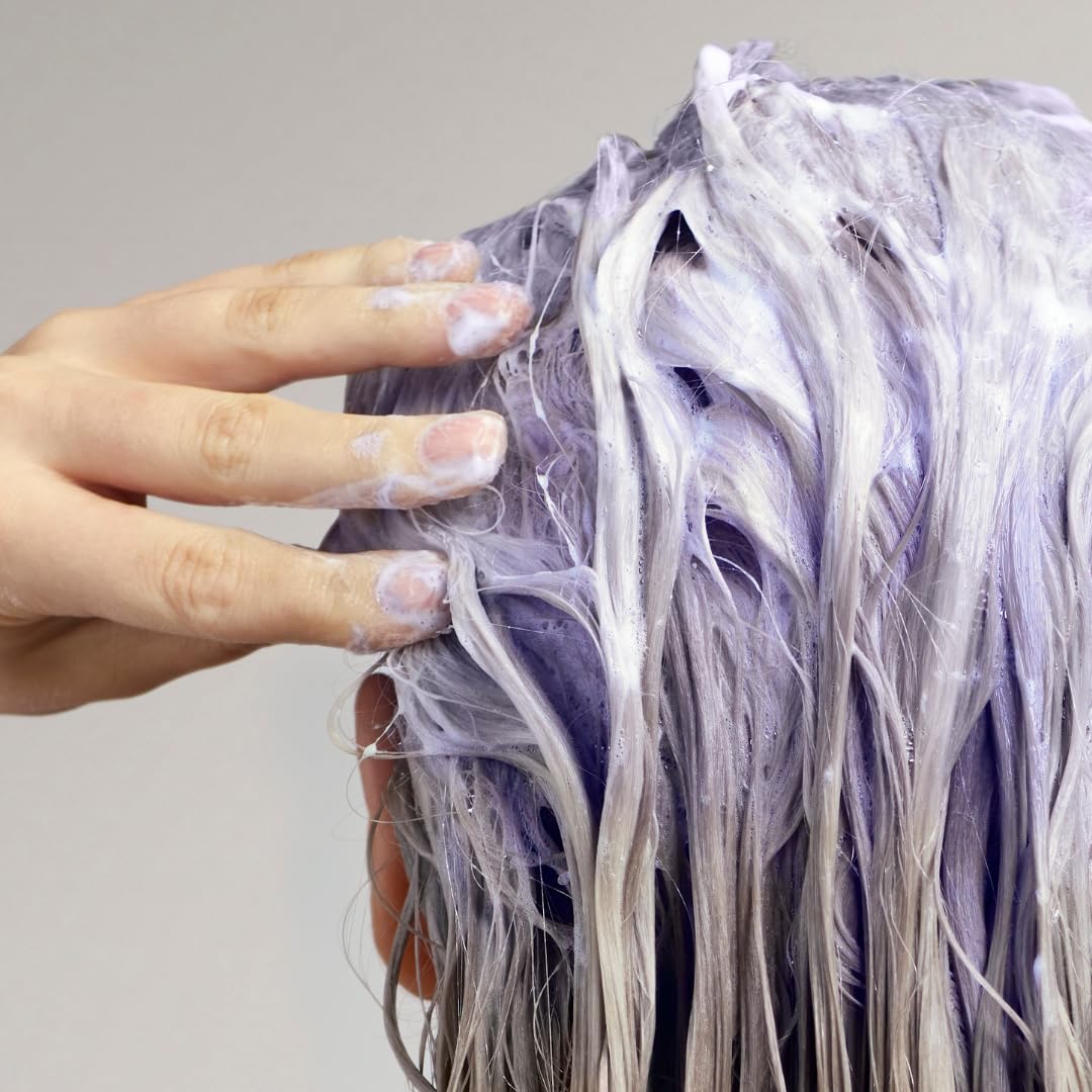 Christophe Robin Shade Variation Baby Blonde Toning Purple Shampoo with Florentina Iris, Neutralizes Brassy, Yellow Tones for Blonde, Bleached, Silver, Highlighted Hair 250ml