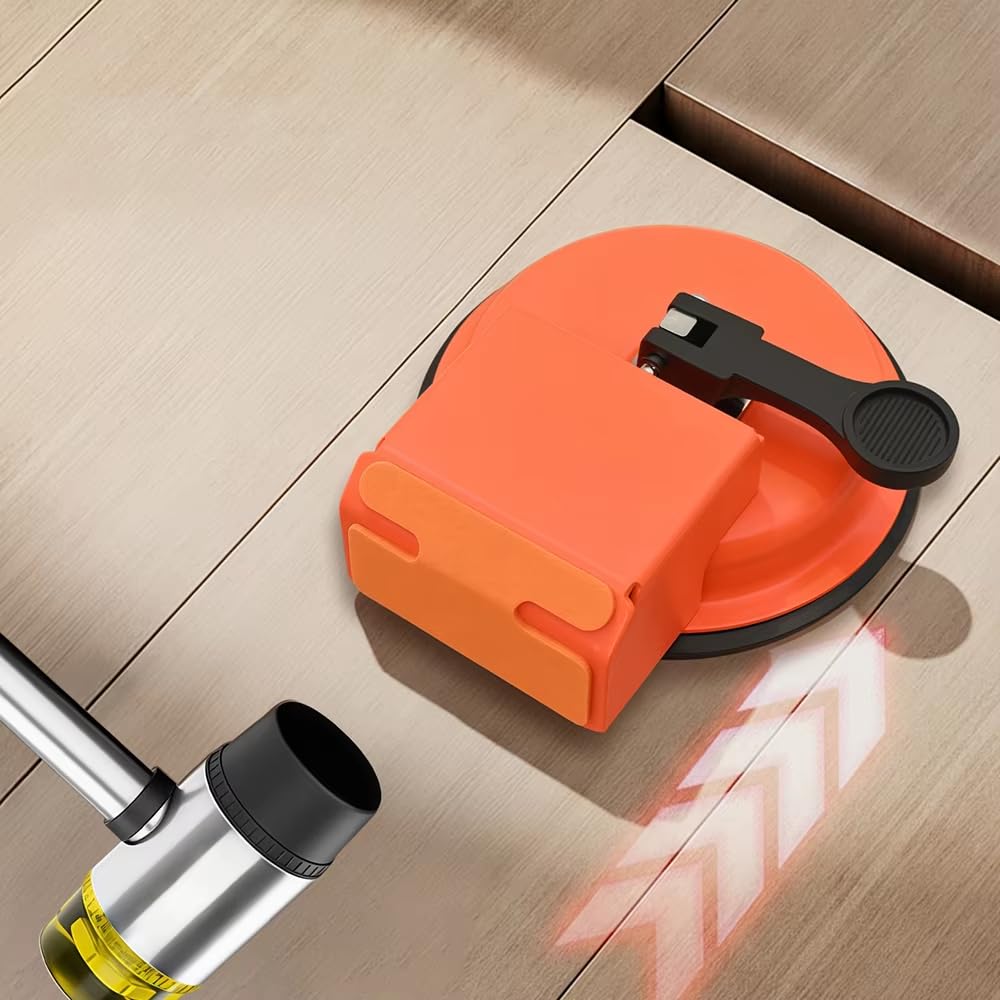 Herramienta para Reparar Juntas de Suelo, Ventosa y Mazo, para Reparar Juntas en Suelos Laminados de Vinilo, Kit de Instalación de Suelos de Madera para Rellenar Juntas de Suelo