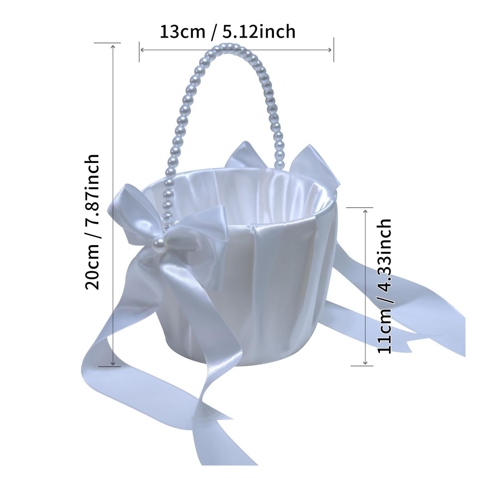 1pcs Wedding Hand-held Flower Basket Per Matrimoni