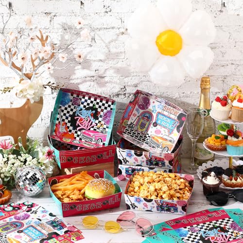Layhit 36 Pcs 1950s Party Supplies 5 lb Food Boats by Layhit - Used condition - Image 2