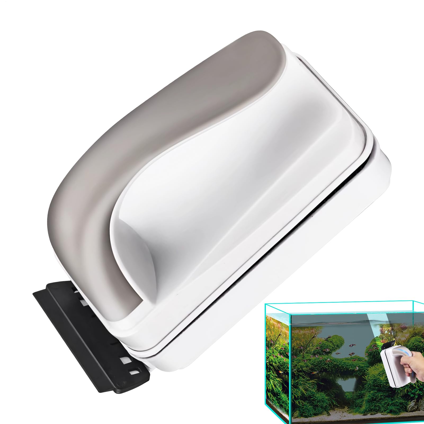 Nettoyeur magnétique pour vitres d'aquarium brosse nettoyage appartement