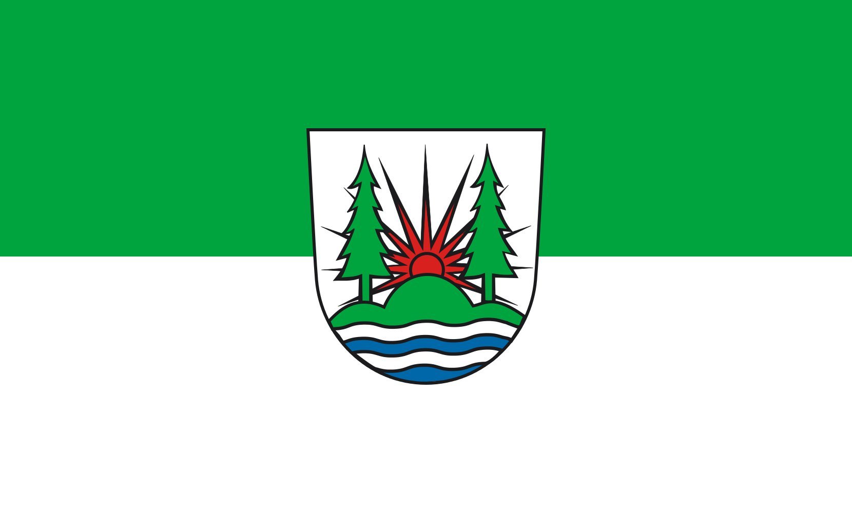 Drapeau Large Schömberg drapeau paysage de 1.35m² pour mât