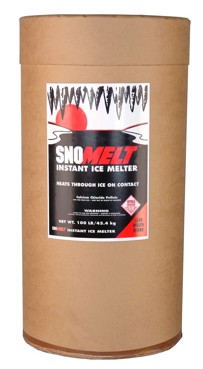 SnoMelt S100DS 100 lbs Calcium Chloride Pellet Drum