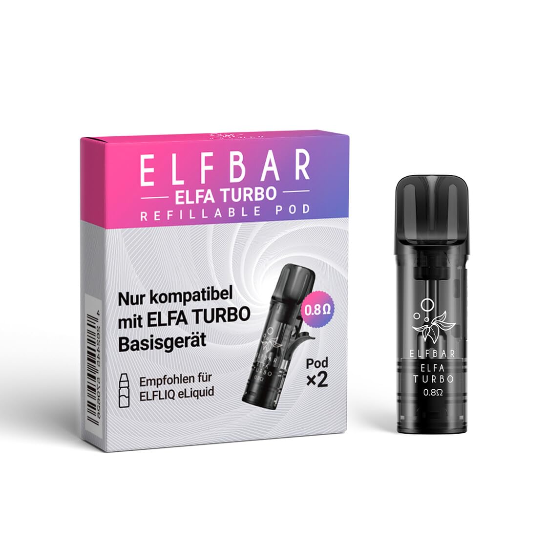 elfbar elfa master akku Elfbar Elfa Turbo Empty Pods , Refillable, 2 ml Tank with up to 10 Refills  per Pod, Mesh Coil with 0.8 Ohm: Amazon.de: Electronics & Photo