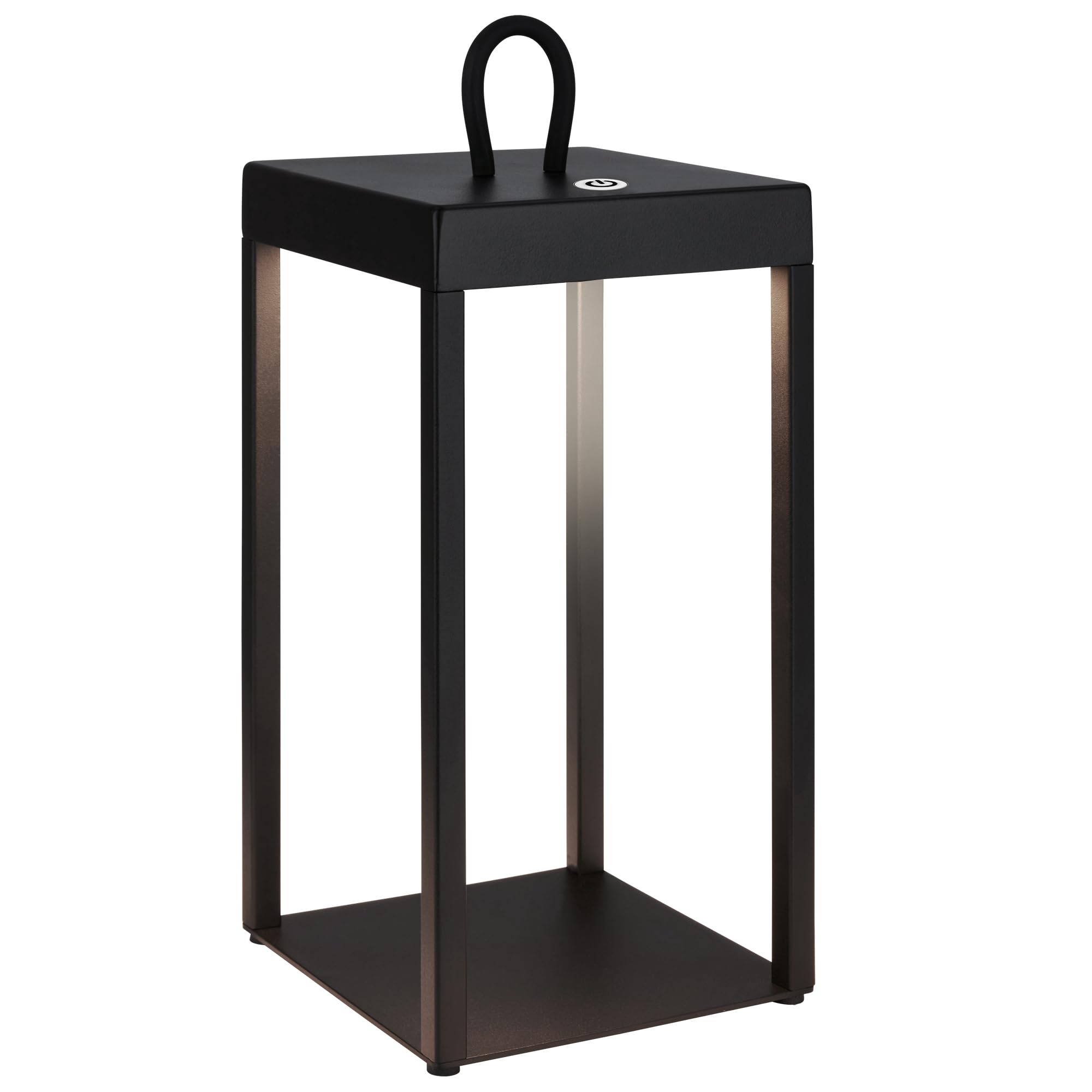 Lampe de table LED sans fil BRILONER noire IP44 pour terrasse